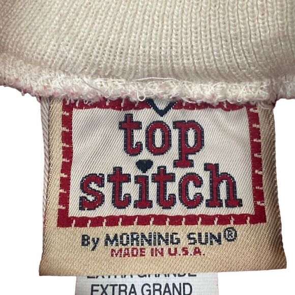 Vintage Top Stitch Morning Sun American Patriotic Angels Flags USA Sweatshirt XL - Picture 3 of 10